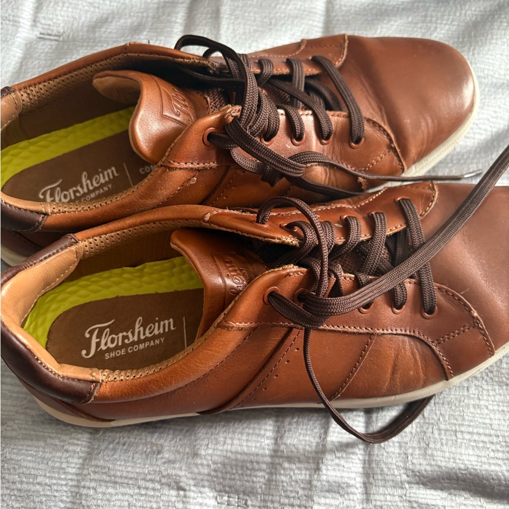 Men's Brown Leather Sneakers